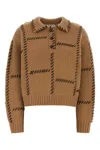 Frame Oversize Wool-cashmere Blend Sweater In Camel