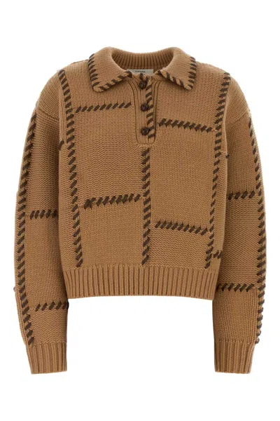 Frame Oversize Wool-cashmere Blend Sweater In Camel