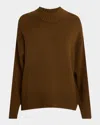 Frame Oversize Cashmere Sweater In Moss