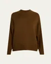 Frame Oversize Cashmere Sweater In Moss
