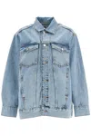 Frame Oversized Denim Jacket For In Blue