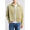 Frame Men's Painted Denim Overshirt In Washed Indigo