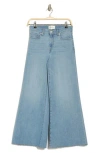 Frame Palazzo Crop Cutoff Jeans In Wilson Raw After