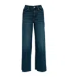 Frame Le Slim Palazzo High-rise Wide-leg Jeans In Blue