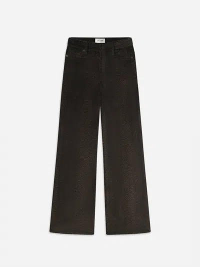 Frame Palazzo Velvet Jeans In Panthera In Multi