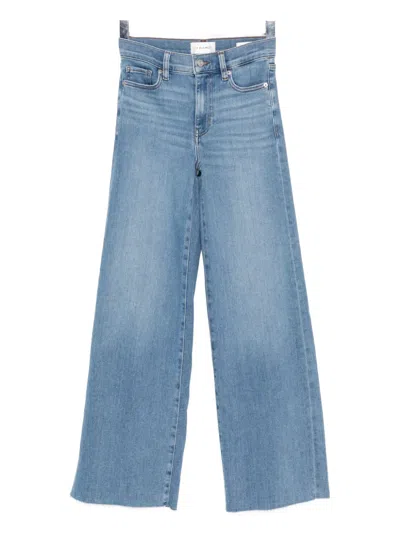Frame Pallazo Jeans In Blue