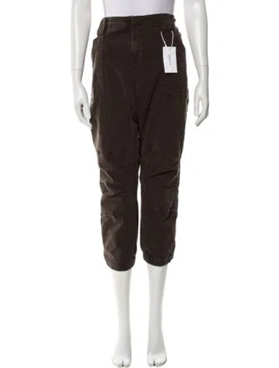 Pre-owned Frame Pants In Brown