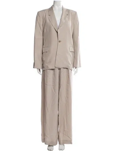 Pre-owned Frame Pantsuit In Neutrals