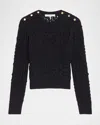Frame Patch Pocket Sweater In Navy