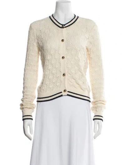 Pre-owned Frame Patterned Crew Neck Sweater In Neutral