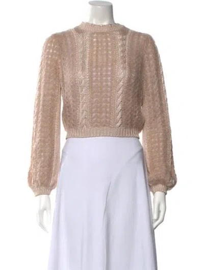 Pre-owned Frame Patterned Crew Neck Sweater In Neutrals
