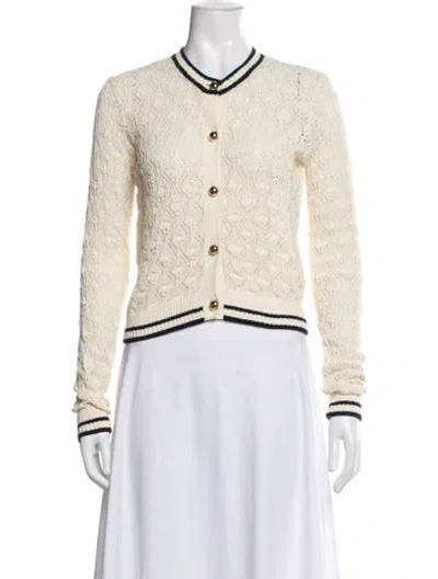 Pre-owned Frame Patterned Jacket In White