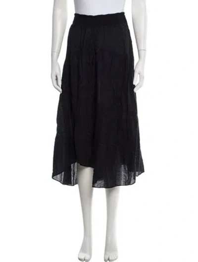 Pre-owned Frame Patterned Midi Length Skirt In Blue