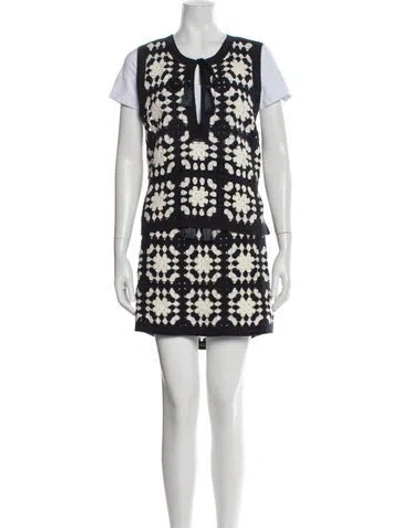 Pre-owned Frame Patterned Skirt Set In Multi