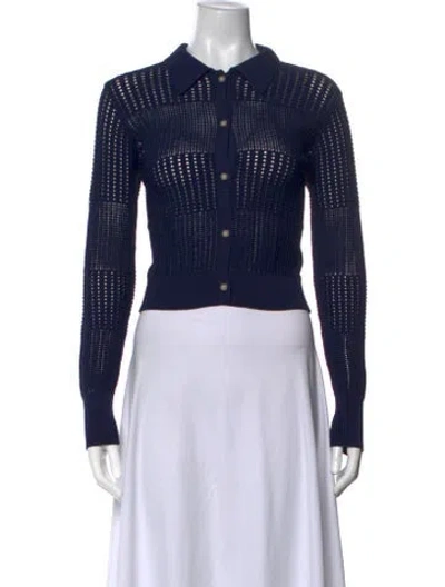 Pre-owned Frame Patterned Sweater In Blue