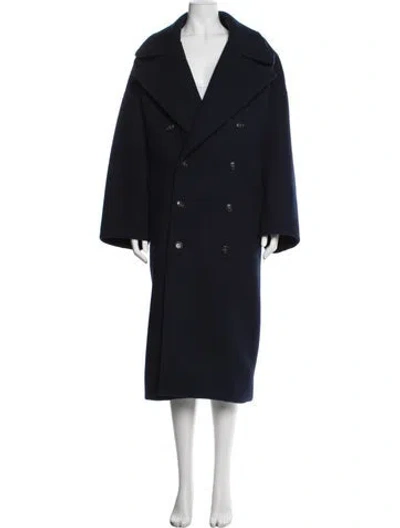 Pre-owned Frame Peacoat In Blue