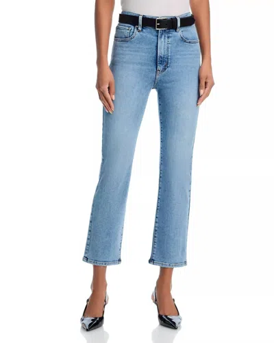 Frame Pencil Crop Ankle Jeans In Lark In Blue