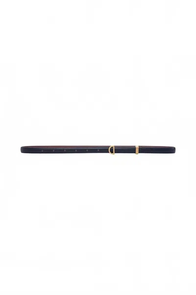Frame Petit Cresent Belt In Black