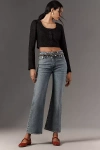 Frame Petite Le Pixie Arrow High-rise Flare Jeans In Blue