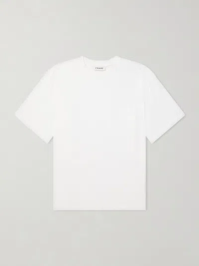 Frame Supima Cotton-jersey T-shirt In White