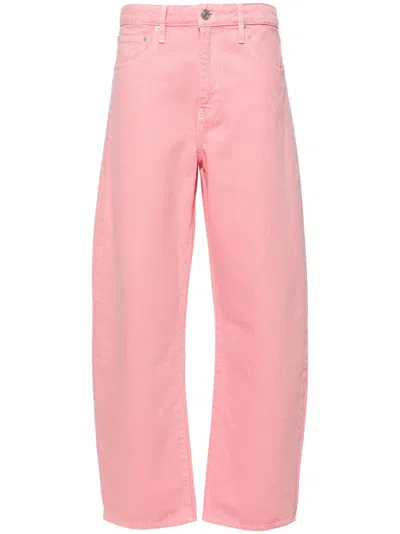 FRAME PINK LONG BARREL TAPERED JEANS