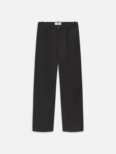 Frame Pinstripe Wide Leg Trousers Jeans Pants In Gray