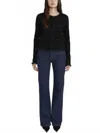 Frame The Pixie Arrow High Waist Bootcut Jeans In Blue