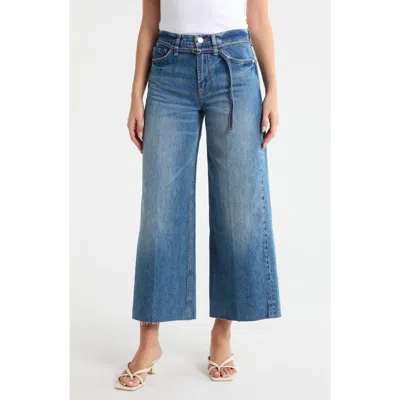 Frame Pixie High Waist Baggy Wide Leg Jeans In Blue