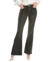 Frame Pixie Le High Flare Side Slit Jeans Obsidian Clean 32 In Black
