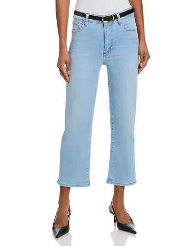 Frame Pixie Le Sleek Straight High Rise Jeans In Hush In Blue