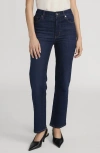 Frame Pixie Le Sleek Straight High Waist Ankle Straight Leg Jeans In Multi