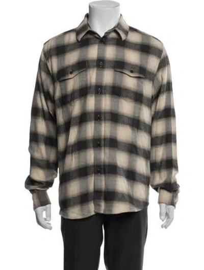 Pre-owned Frame Plaid Print Jacket In Neutral