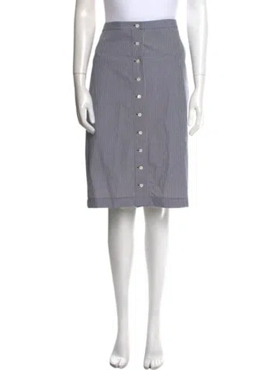 Pre-owned Frame Plaid Print Knee-length Skirt W/ Tags In Multi