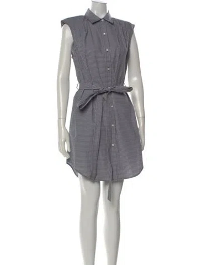 Pre-owned Frame Plaid Print Mini Dress In Multi