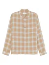 Frame Plaid Shirt In Neutral