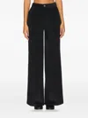Frame Pleated Corduroy Trousers In Black