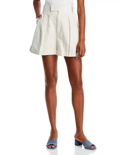 Frame Pleated Wide Cuff Short In Cream In White