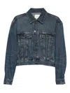 Frame Long-sleeved Denim Jacket In Blue