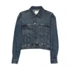 Frame The Curve Denim Jacket In Blue