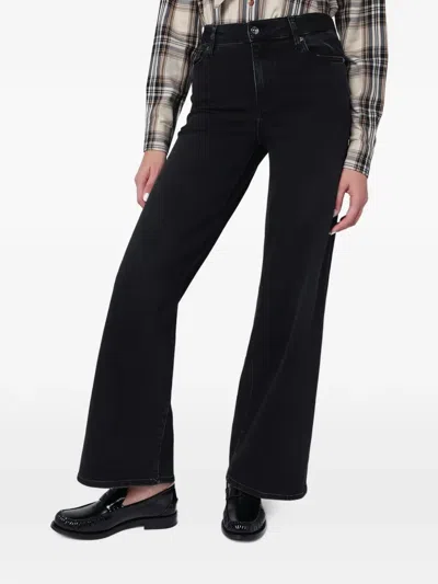 Frame Jeans Mit Taschen In Black