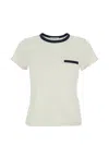 Frame Pocket T-shirt In Neutral