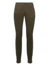 Frame Straight-leg Slim-cut Chino Trousers In Brown