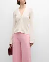 Frame Pointelle Cardigan In Cream