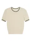 Frame The Cashmere Gathered Sweater In Cream In Neutral