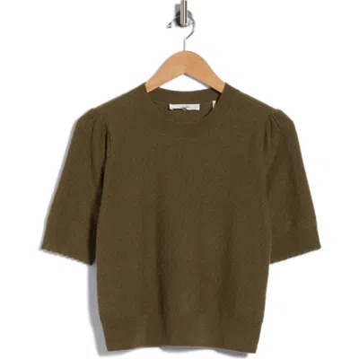 Frame Pointelle Ruched Sweater In Black