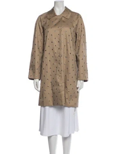 Pre-owned Frame Polka Dot Print Jacket W/ Tags In Neutral