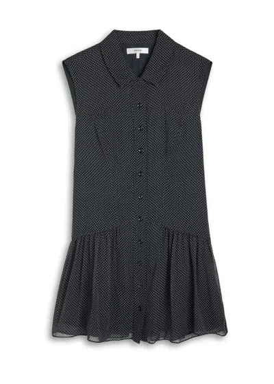Frame Polka-dot Silk-chiffon Mini Dress