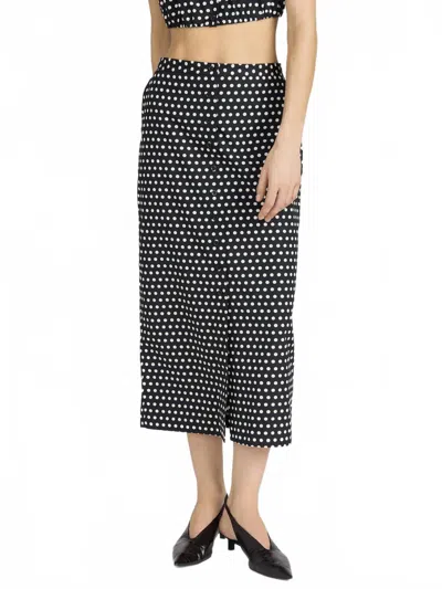 Frame Polka Dot Skirt In Black