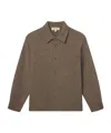 Frame Polo-neck Buttoned Cardigan In Brown