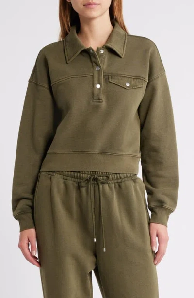 Frame Polo Sweatshirt In Surplus